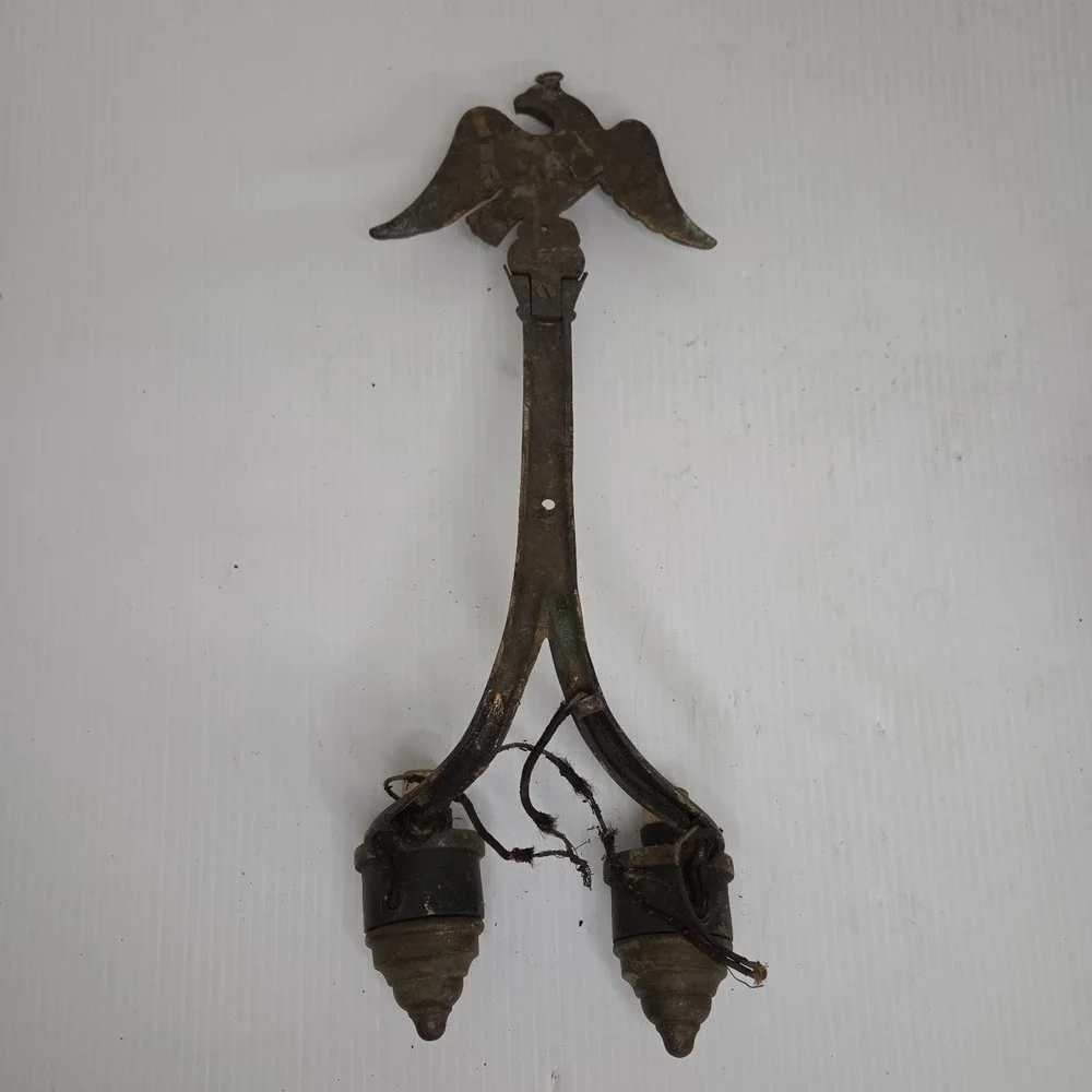 Eagle Wall Sconces Victorian Art Deco Brass Antique Vintage